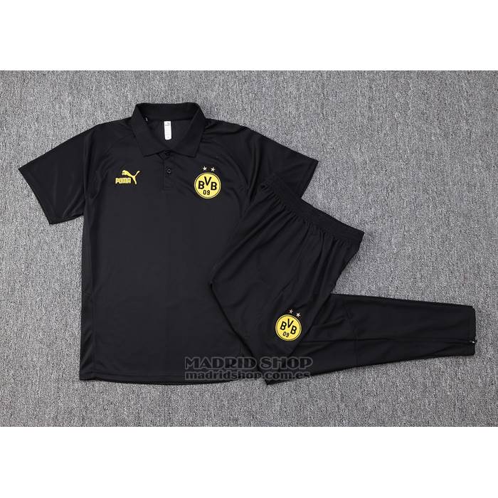 Conjunto Polo del Borussia Dortmund 2023-2024 Negro